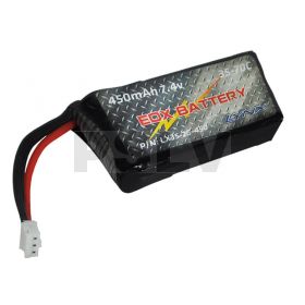 LX35-2S-450  Lynx Heli Innovations EOX 130X Ultra Lipo Battery Pack 2S - 450mAh